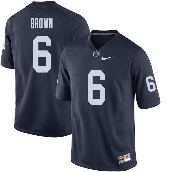 NCAA Nike Men's Penn State Nittany Lions Cam Brown #6 College Football Authentic Navy Stitched Jersey PIP0598JV